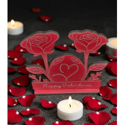 Valentine’s Day Rose Décor Set – Romantic Red Rose Ornaments, Love Gift