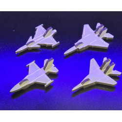 3D Model Build Your Own Fighter Jet, 4th Generation fighter jets, F-16 Falcon, JAS 39 Gripen, SU-29 Fulcrum, F-15 Eagle