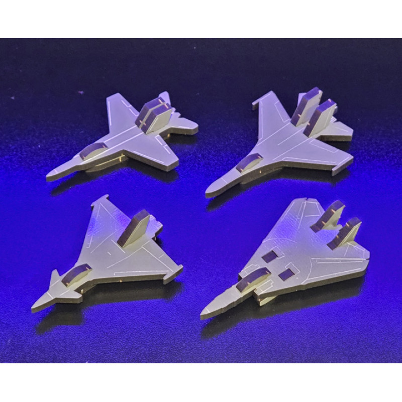3D Model Build Your Own Fighter Jet, 4th Generation fighter jets, F-18 Hornet, Typhoon, SU-35 Flanker, F-14 Tomcat