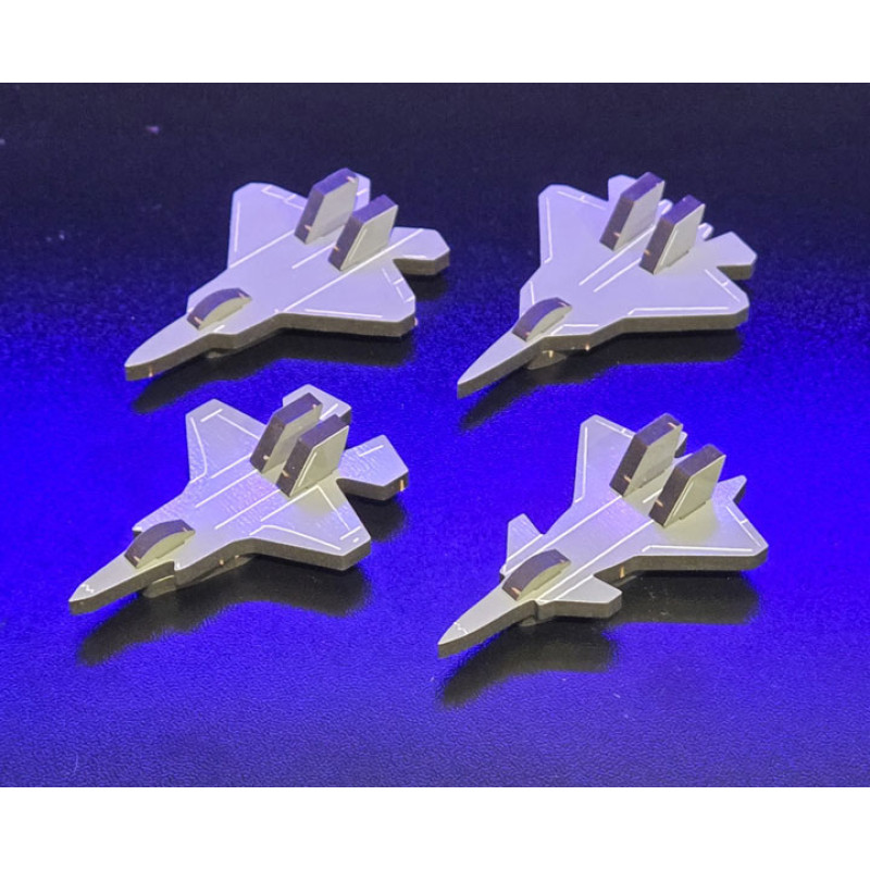 3D Model Build Your Own Fighter Jet, 5th Generation fighter jets, F-22 Raptor, F-35 Lightning II, SU-57 Felon, J-20 Mighty Dragon