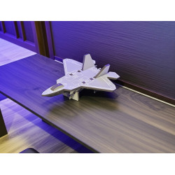 F22 Raptor Stealth Fighter Jet Model Kit, DIY Wood Miniatures, 6 inch Model