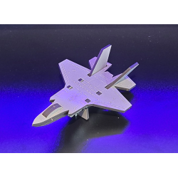 F35 Lightning II Stealth Fighter Jet Model Kit, DIY Wood Miniatures, 6 inch Model
