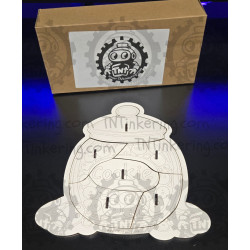 Cookie Jar Shaped Puzzle, Wood, Etched, Chocolate Chip recipe