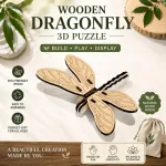 Dragonfly - 3D Wooden Puzzle Toy | 6 Inch  | Playful Animals Collection