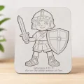 Boy - Armor of God Puzzle, Wooden Christian Learning Toy for Kids, Ephesians 6