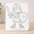 Girl - Armor of God Puzzle, Wooden Christian Learning Toy for Kids, Ephesians 6