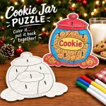 Cookie Jar Puzzle, Wood, Etched, with Chocolate Chip recipe