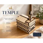 Nauvoo Temple Wood 3D Model | Miniature Architectural Decor