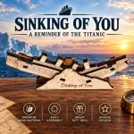 Personalized Titanic Wooden Model, Shipwreck Desktop Decor