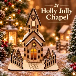 Holly Jolly Church | Christmas Village Collection